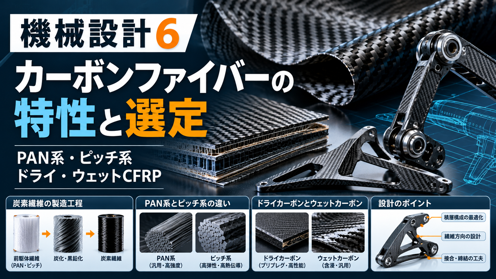機械設計6 カーボンファイバーの特性と選定