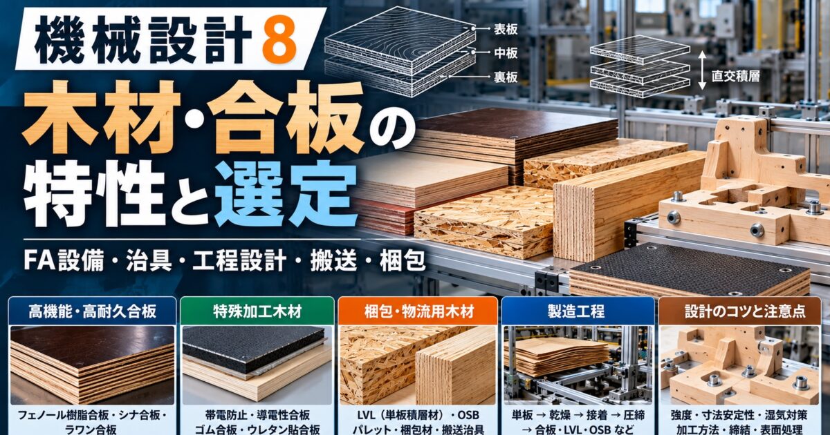 機械設計：木材・合板の特性と選定-1